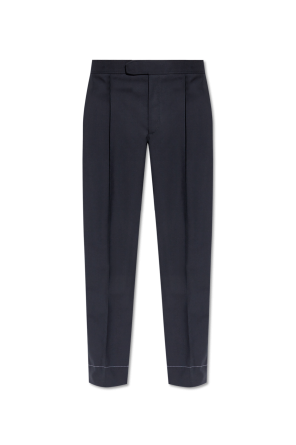 Creased trousers