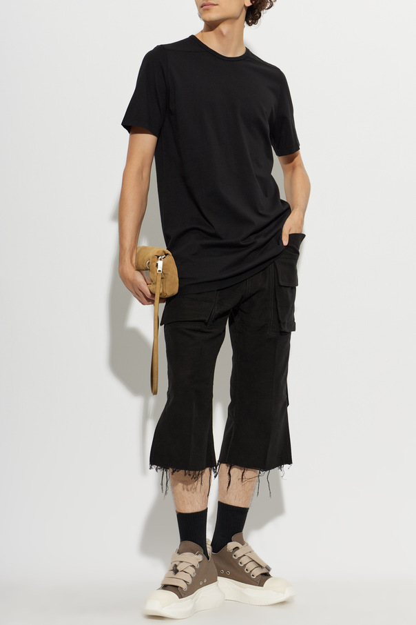 Rick Owens Shorts with raw hem