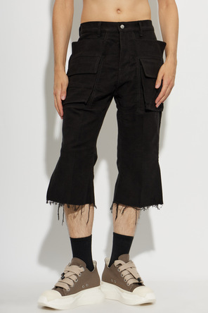Rick Owens Shorts with raw hem