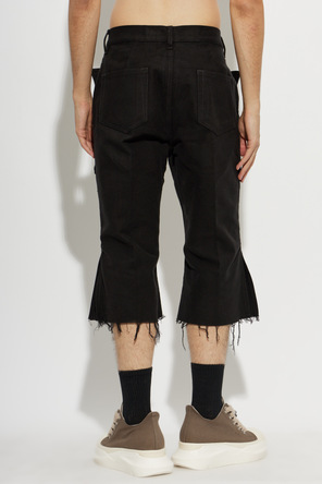 Rick Owens Shorts with raw hem