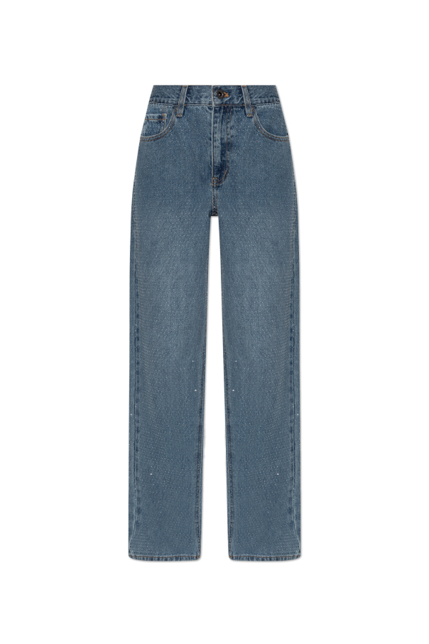 Self-Portrait Jeans with shimmering sequins