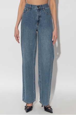 Self-Portrait Jeans with shimmering sequins