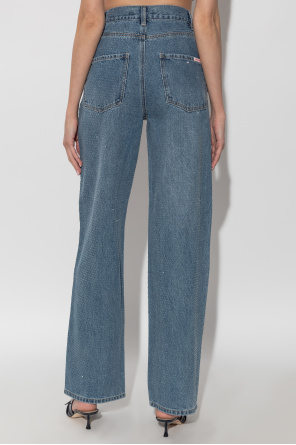 Self-Portrait Jeans with shimmering sequins