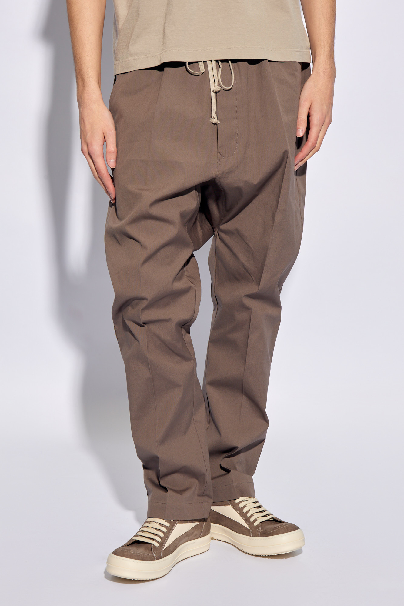 Rick Owens ‘Drawstring Lond’ blu trousers