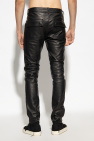 Rick Owens BLACK ‘Tyrone’ leather trousers