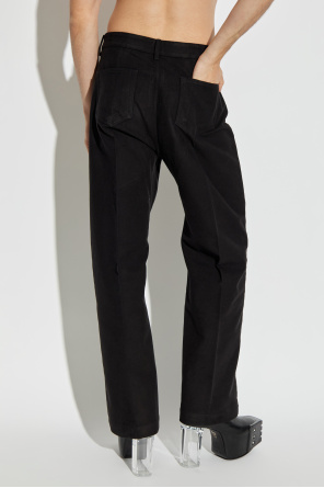Rick Owens Spodnie z nogawkami o prostym kroju