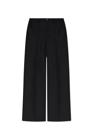 Wool wide-leg trousers