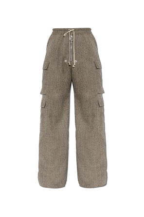 Pantalones de lana de pierna ancha