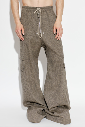 Rick Owens Pantalones de lana de pierna ancha