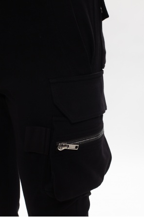 Rick Owens Spodnie dresowe z licznymi kieszeniami