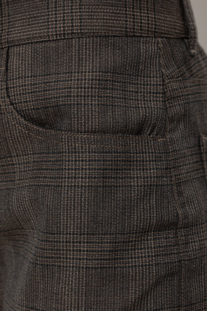 Acne Studios Calças com padrão aos quadrados