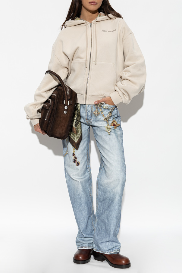Acne Studios Blugi cu imprimeu colorat