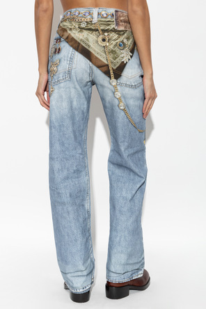 Acne Studios Blugi cu imprimeu colorat