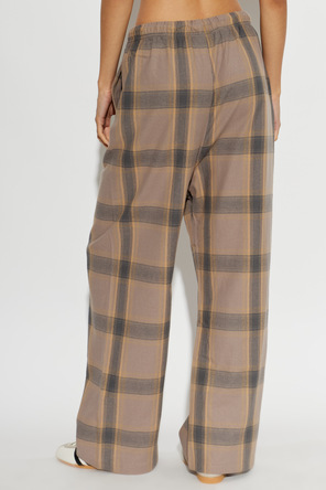 Fear Of God Essentials Calças de algodão aos quadrados
