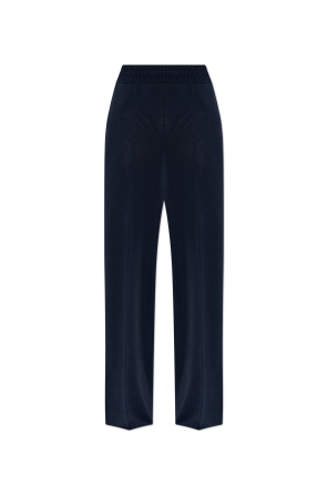 Trousers with stitching on the legs
