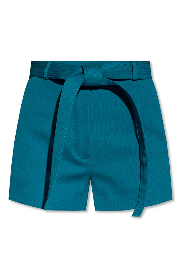 Lanvin Belted wool shorts