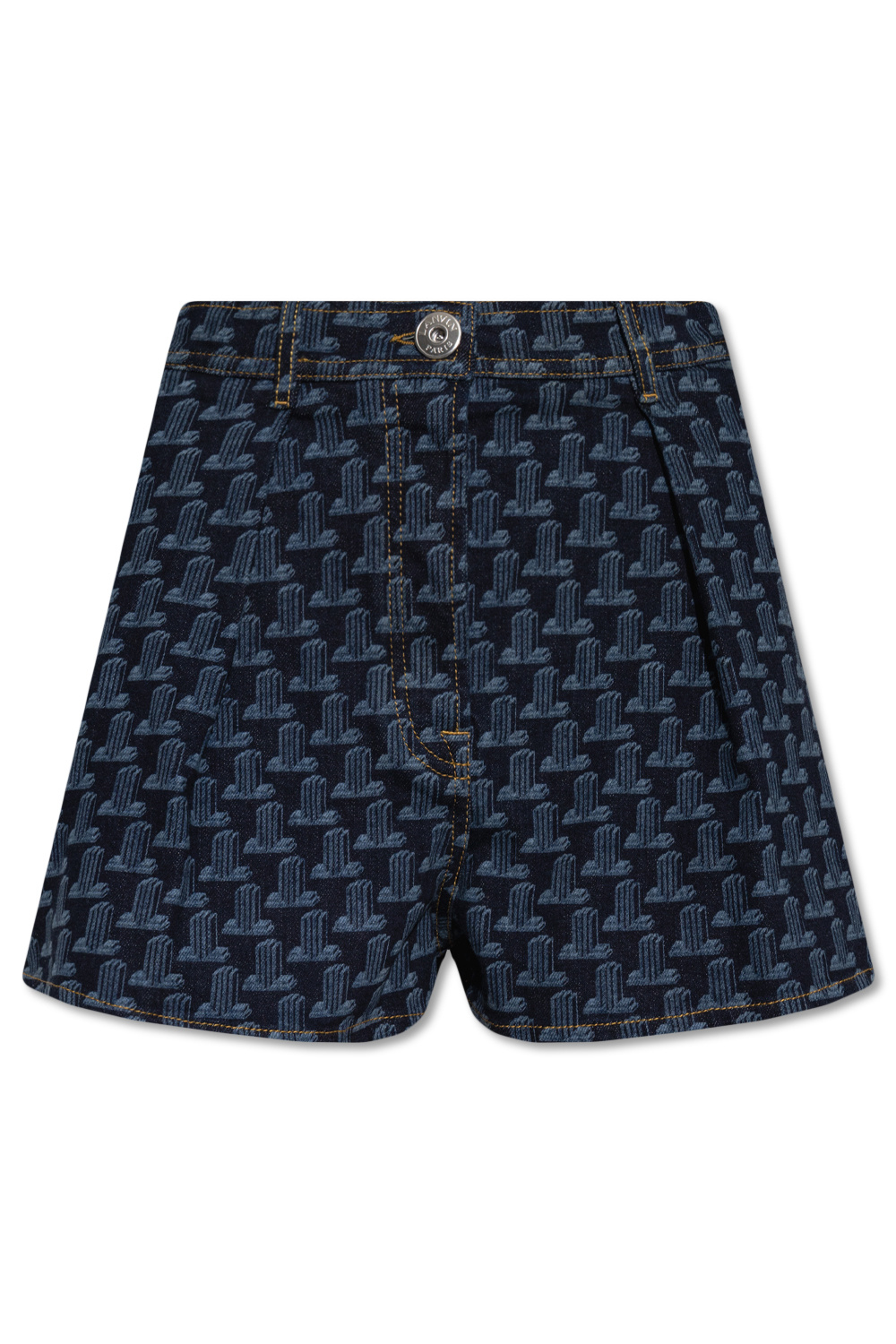 Lanvin Printed denim shorts