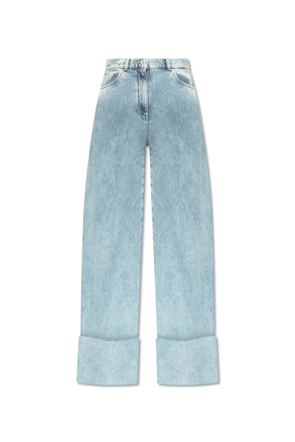 Jeans with rolled-up legs in a straight cut, zdjęcie 1 Jeans with rolled-up legs in a straight cut od Lanvin