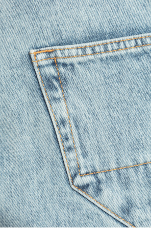 Lanvin Vaqueros con perneras enrolladas de corte recto