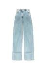 Lanvin light blue Jeans with rolled-up legs in a straight cut