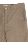 Bonpoint beige ‘Peter’ pleat-front trousers