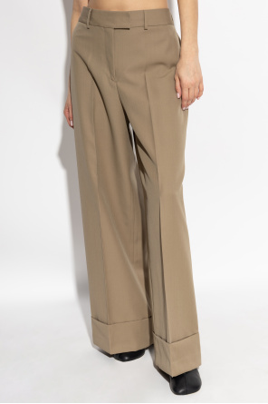 Officine Generale Wide-leg pleated trousers