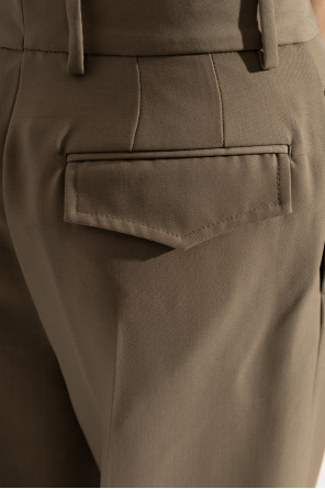 Officine Generale Wide-leg pleated trousers