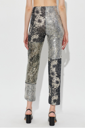 Maison Margiela Trousers with shimmering sequins