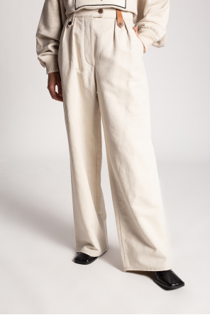 Loewe trousers ruffle with pockets