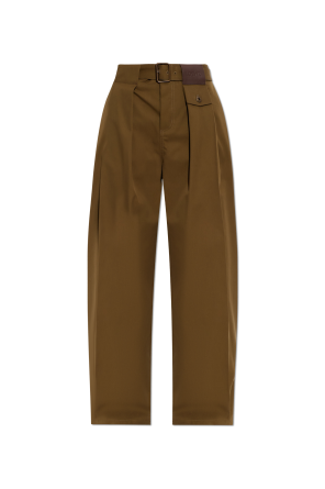 Trousers with belt