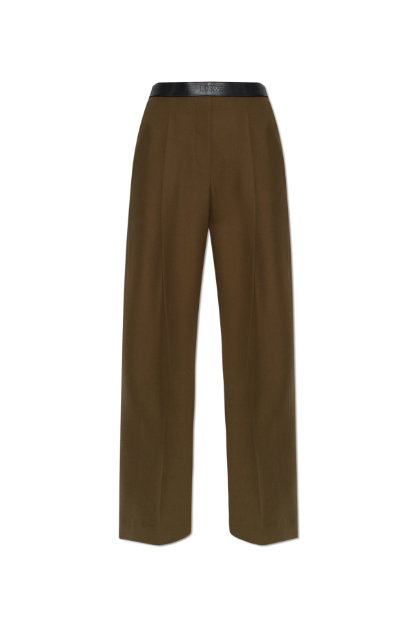 Wool pleated trousers od Loewe