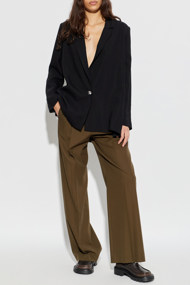 Loewe Pantalones de lana con raya marcada