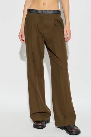 Loewe Pantalones de lana con raya marcada