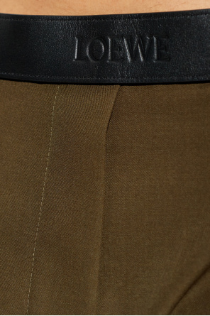 Loewe Pantalones de lana con raya marcada