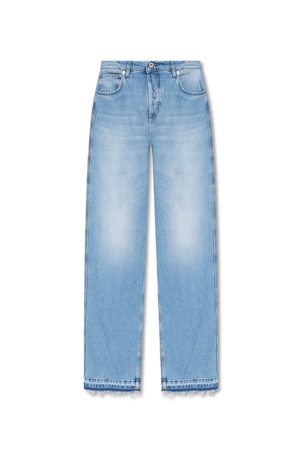 loewe short Jeans with worn effect