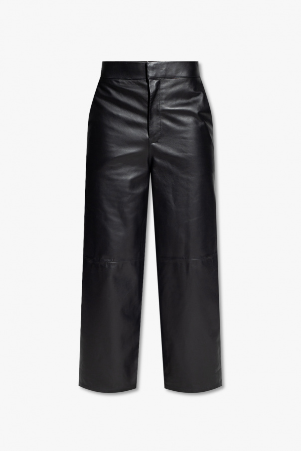 Loewe Leather straight leg Sport trousers