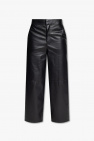 Loewe Leather straight leg trousers