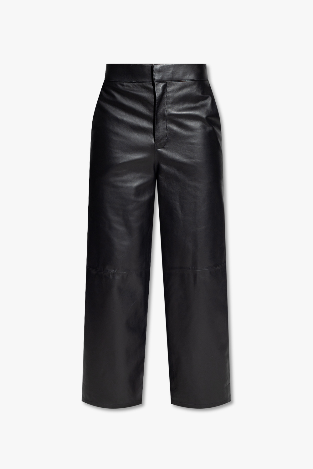 Loewe Leather straight leg trousers