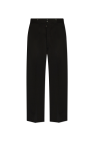 Maison Margiela BLACK Wool trousers with crease
