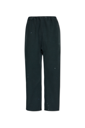 Pants with stain effect