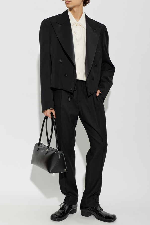 Maison Margiela Wool pleated trousers