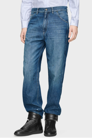 Maison Margiela Jeansy z efektem vintage