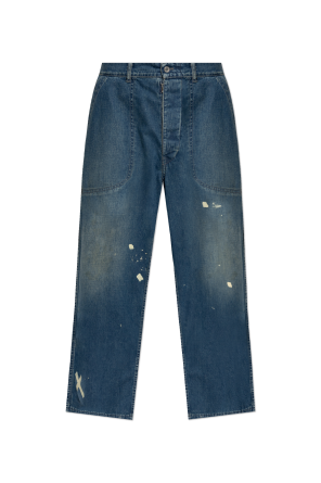 Jeansy z efektem plam od Maison Margiela