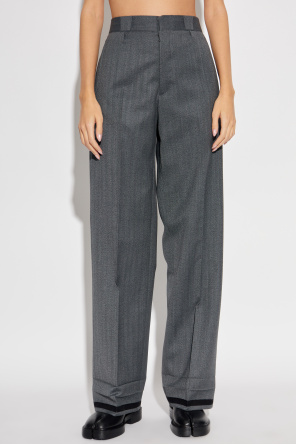 Maison Margiela Trousers with woolen trim