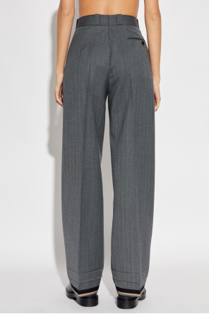 Maison Margiela Trousers with woolen trim