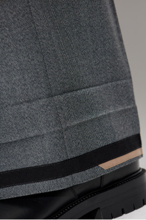 Maison Margiela Trousers with woolen trim