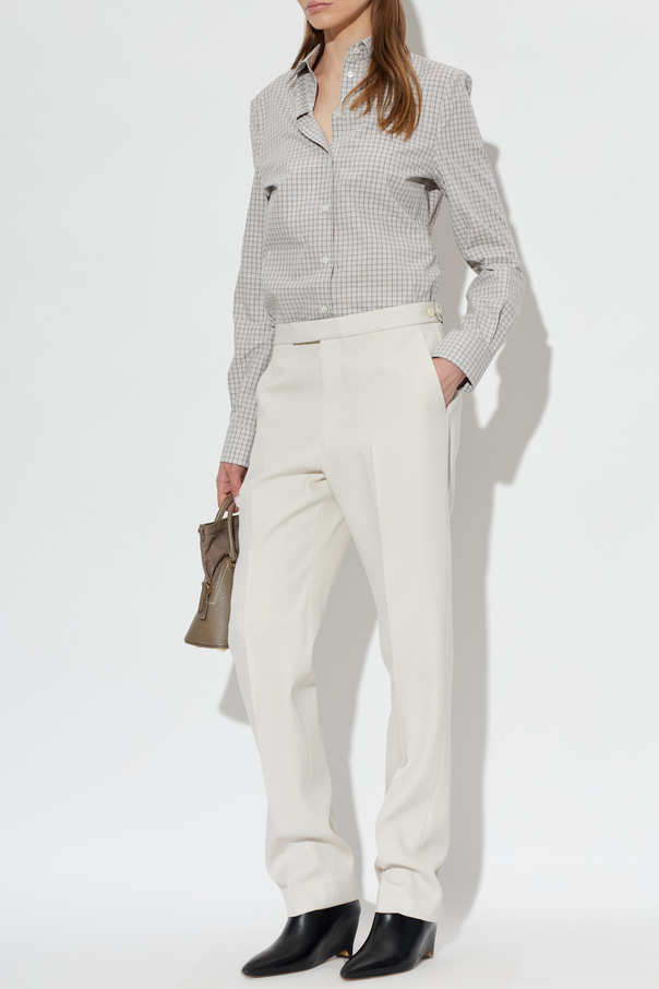 Maison Margiela Wool pleated trousers
