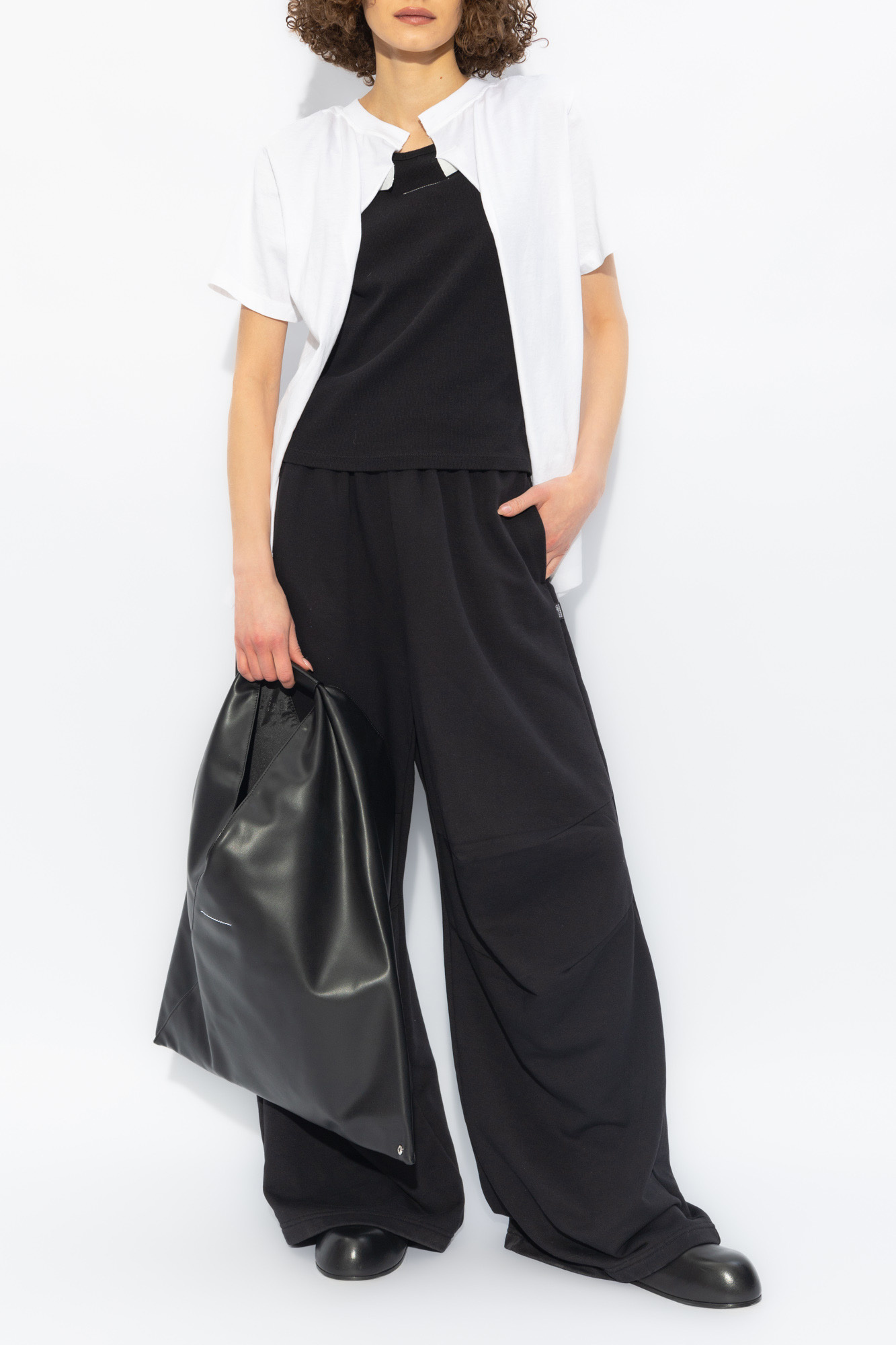 Company Black Ergonomic-Fit Cargo Pants Isabel Marant belted dress in white cotton