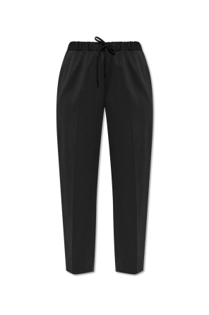 Creased trousers