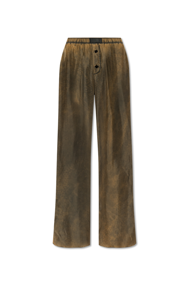 MM6 Maison Margiela Silk loose-fit trousers